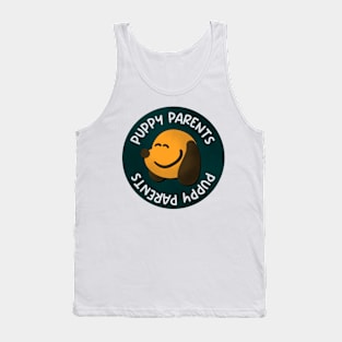 Cute Puppy Parents Design Tank Top